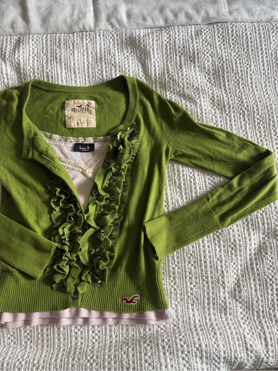 Hollister Sweaters - Y2K hollister matcha green cardigan Elena  Gilbert Bella Swan vintage